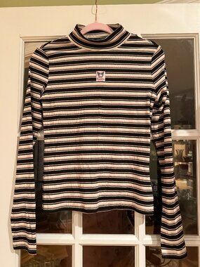 NWOT Unifree Kuromi Striped Turtleneck